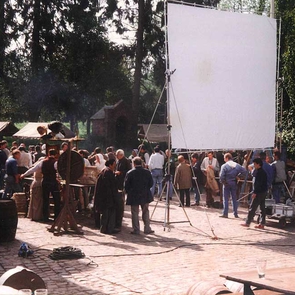 L'envers du décor de l'une des scènes du film: la ducasse