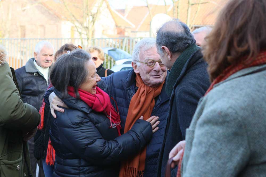 Des retrouvailles fortes en émotions avec Pierre Grunstein (au centre), producteur exécutif, Rajan (à droite), chauffeur de Claude Berri et Claire Chevauchez (à gauche), collaboratrice du réalisateur