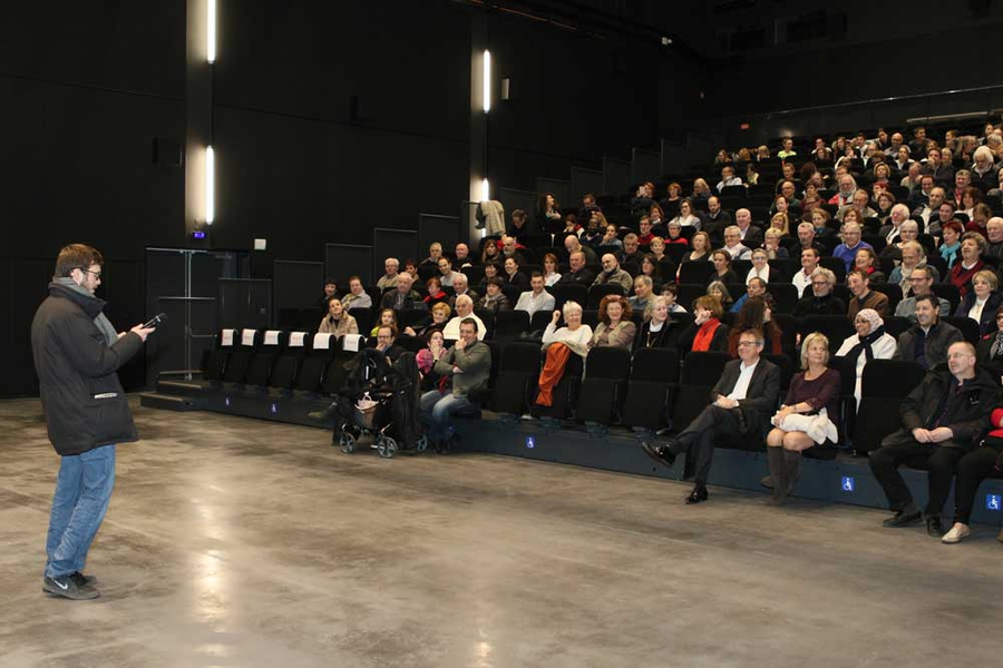 Après le vernissage de l'exposition, le film, restauré en 4K, a été projeté dans la salle du LEAUD