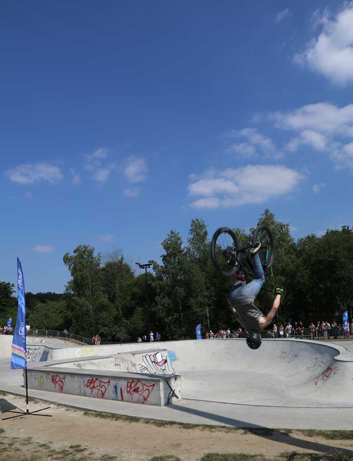 Le BMX n'était pas en reste lors des différentes démonstrations.